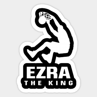 Ezra Custom Player Basketball Your Name The King Sticker